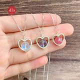  Mặt Dây Chuyền Đá Thiên Nhiên - Đá Phong Thủy Phối Khoen Heart 