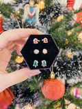  Snowflake Christmas Gift Jewelry Set - Set Bộ Hoa Tai Christmas - Quà Tặng Giáng Sinh 