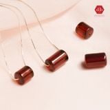  Lu Thống Đá Garnet Đỏ Chiêu Tài Lộc - Dây chuyền phối đá Lu Thống 