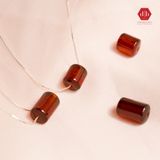  Lu Thống Đá Garnet Đỏ Chiêu Tài Lộc - Dây chuyền phối đá Lu Thống 