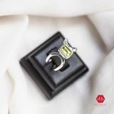  Peridot Gemstone Silver Ring - Nhẫn Bạc 925 đá Peridot 080SR 