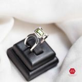  Peridot Gemstone Silver Ring - Nhẫn Bạc 925 đá Peridot 080SR 