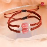  Vòng Dây Thắt Handmade Đá Lu Thống Chiêu Tài Lộc Mix Charm Bạc 925 - Vòng Đá Phong Thủy 