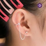  Hoa Tai Bạc 925 Phối Kiểu Kẹp Vành - Long Chain Star Earcuff & Dottie 2257EE Ddreamer 