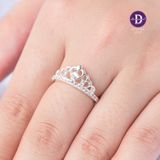  Nhẫn Bạc 925 Vương Miện Đính Đá Princess Heart Crown 2261NH Ddreamer 