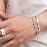  Lắc Tay Tennis Đá 3li - Vòng Tay Tennis Đính Đá Cubic Zirconia 