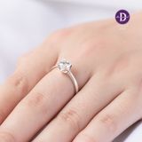  Nhẫn Bạc 925 Princess Đá 6li Ổ Nhẫn Hoa Văn Trái Tim 2249NH ddreamer 