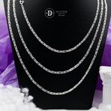  Dây Chuyền Trơn Mắc Xích Dẹp Chữ Nhật - Dây Chuyền Bạc 999 - Pure Silver Necklace Unisex Ddreamer 