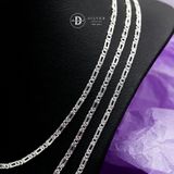  Dây Chuyền Trơn Mắc Xích Dẹp Chữ Nhật - Dây Chuyền Bạc 999 - Pure Silver Necklace Unisex Ddreamer 