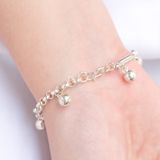  Pure Silver 999 Bracelets - Vòng Tay Bạc 999 Xích Tròn Ống Trụ và Chuông Lớn 1028VTT DDreamer 