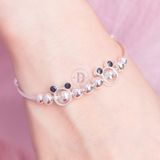  Kiềng Bạc 999 Chuột Mickey Dễ Thương và Bi Bạc Móc Máy Lấp Lánh -  Dành Cho Các Bé Lớn (Pure Silver) Ddreamer  K333 