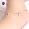 Lắc Chân Bạc 925 - Lắc Chân 4 Falling White Rose - Hoa Hồng Trắng Silver Anklet - Sterling Silver Ankle Bracelets - 353LCT