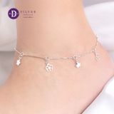  Lắc Chân Bạc 925 - Lắc Chân Hoa Mai & Hoa Ngôi Sao - Sterling Silver Ankle Bracelets - 160LCT 