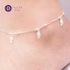 Sterling Silver Ankle Bracelet-Lắc Chân Bạc 925- Lắc Chân Freesize Dép Hè -Flip Flop-169LCT