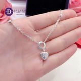  Circle Love Heart Silver Necklace - Dây Chuyền Trái Tim Chữ Love Tòn Ten  Bạc 925 - Dây Chuyền Valentine - Ddreamer 314DCT 