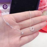  Heart Arrow Flower Silver Necklace - Dây Chuyền Trái Tim & Mũi Tên & Hoa Tòn Ten Bạc 925 - Dây Chuyền Valentine - Ddreamer 851DCH 