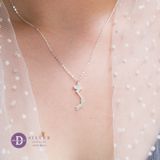  Vietnam Map Sterling Silver Necklace - Dây chuyền Bạc 925 Bản Đồ Việt Nam - Vietnam Necklace MDC442 