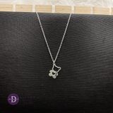  Baby Heart Bear Sterling Silver Necklace - Dây Chuyền Bạc 925 Gấu Trái Tim Trơn 018DCH 