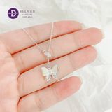  Dây Chuyền Bướm Xà Cừ Bạc 925 - Garden Sparkling Butterfly Silver Necklace 484DCH 