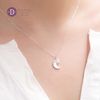 Dây Chuyền Nữ Trăng Sao Đính Xà Cừ - Silver Mother Of Pearl Necklace - Ddreamer Jewelry 343DCH