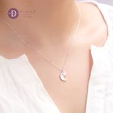  Dây Chuyền Nữ Trăng Sao Đính Xà Cừ - Silver Mother Of Pearl Necklace - Ddreamer Jewelry 343DCH 