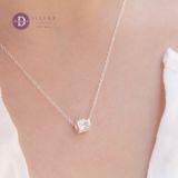  Dây Chuyền Nữ Mặt Đá Trụ Baguette (Nhỏ) - Dây Chuyền Bạc 925 - Baguette Stone Tube  - Silver 925 Ddreamer Jewelry 912DCH 