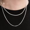 Dây Chuyền Trơn Xích Dẹp 1.5li & 3li Khoá S - Dây Chuyền Bạc 999 - Pure Silver Necklace Ddreamer