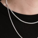  Dây Chuyền Trơn Xích Dẹp 1.5li & 3li Khoá S - Dây Chuyền Bạc 999 - Pure Silver Necklace Ddreamer 