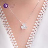  Dây Chuyền Cỏ 3 Lá Trái Tim Khối Bạc 925- Clover Silver 925 Ddreamer Jewelry - 1169DCH 