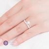 Promise Ring - Nhẫn Bạc 925 - Nhẫn 5 Viên Baguette Chéo Đai 1 Line Đá 2572NH