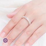  Premium Eternity Band - Nhẫn Premium Bạc 925 Bản Đá CZ 3Li Chấu Bao P2565NH 