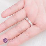  Premium Eternity Band - Nhẫn Premium Bạc 925 Bản Đá CZ 3Li Chấu Bao P2565NH 