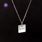  Vietnam Letter SAIGON Pendant Silver Necklace - Dây chuyền bạc 925 chữ SÀI GÒN - SAIGON CITY PENDANT 