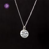  Engraved Lotus Flower Pendant Silver 925 Necklace - Vietnam Lotus Necklace - Dây Chuyền Hoa Sen 