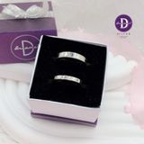  Couple Rings - Nhẫn Cặp Couple Stone CZ  - Ddreamer 096NH 