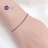  Tennis CZ Stone Bracelets - Lắc Tay Tennis Đá CZ Đen 1.5li Ddreamer 1000VTH 