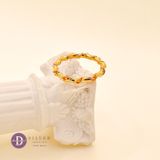  Ribbon Twist Minimal Ring - Nhẫn Bạc Xi Vàng - Nhẫn Trơn Xoắn To Dày - 1931NT 