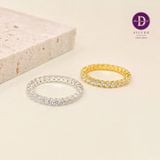  Cubic Zerconia Tennis Ring - Gold Plated Ring - Nhẫn Tennis Line Đá CZ Trắng 2li - P2228NH 