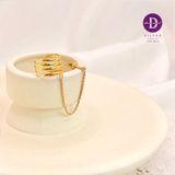  4 Line EC String Earcuff - Gold Plated Earrings - 1598EE 