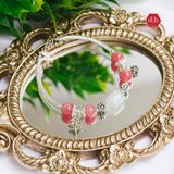  Vòng Đá Đào Hoa Kết Hợp Lu Thống Moonstone Phối Charm Dream Girl 