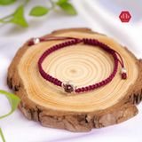  Vòng Thắt Basic Charm Empty Star Kết Hợp Đá Garnet Đỏ 