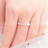  Nhẫn Double Braid Stone Ring 
