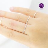  Nhẫn Bạc 925 Kiểu Đơn Giản Xoắn Đôi - BASIC TWIST Ring - Nhẫn Xoắn Trơn 1003NT 