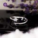  Nhẫn Bạc 925 Ngôi Sao Đính Đá Small Star Comet Ring 2063NH 