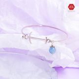  Kiềng Bạc 925 - Freedoom Bangle Phối Đá Thiên Nhiên 