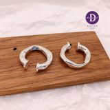  Bông Tai Kẹp Vành Bạc 925 Earcuff Kiểu Unisex Thick Vintage Silver Wire 2755EC 