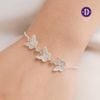 Vòng Tay 3 Spring Butterfly & 2 White Stone - 3 Bướm Đính Đá & 2 Viên Đá Trắng 1194VTH