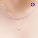  Dây Chuyền Bạc 925 Hình Tag Tròn Khắc Chữ - Curvy Hexa Quote Love Tag 805DCT 