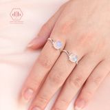  Moonstone Silver Ring - Nhẫn Đá Ánh Trăng Bạc 925 067SR 