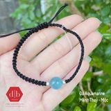  Vòng Tay Dây Thắt 1 Viên Đá Aquamarine Basic Hợp Mệnh Thủy & Mộc 